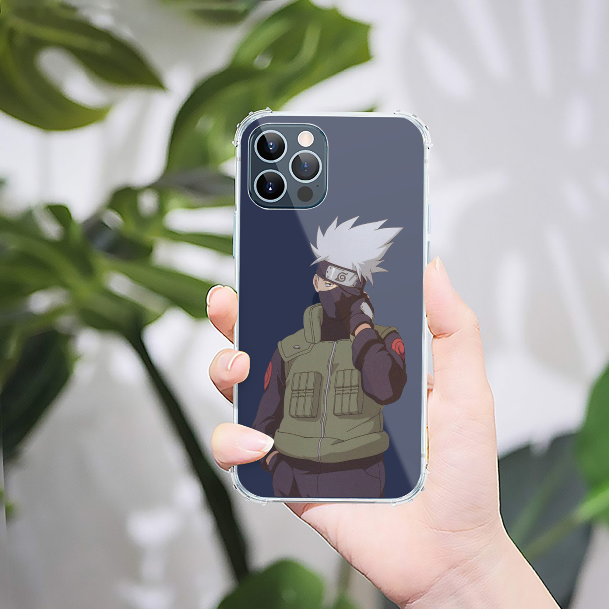 （画像用） NARUTO -ナルト- はたけ カカシ Hatake Kakashi 【iPhone 12シリーズ対応】透明スマホケース（クリアソフトケース）